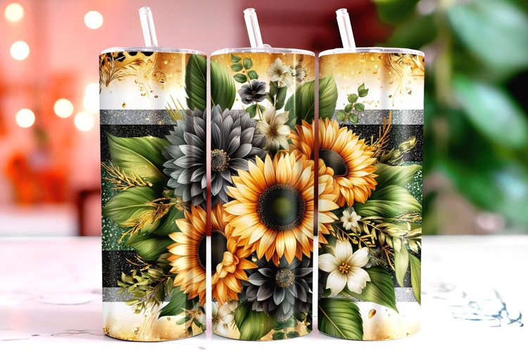 Sunflower 20oz Tumbler Wrap Sublimation