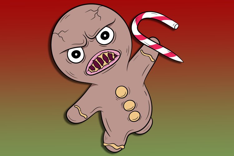 Creepy Christmas Gingerbread Man (2261792)