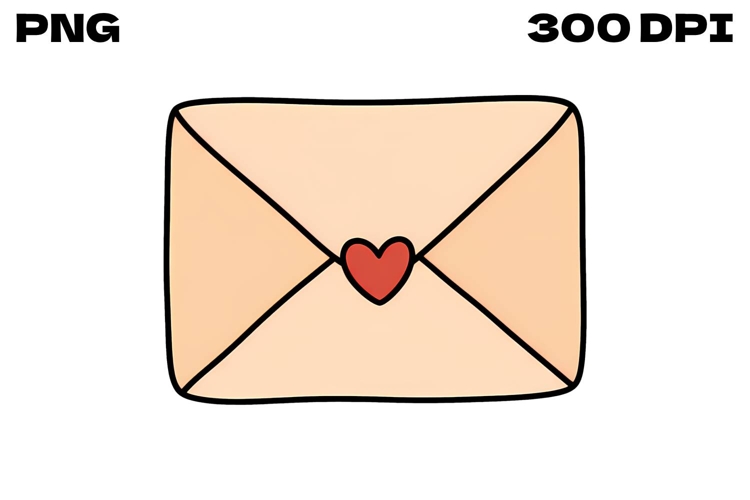 Love Letter Envelope Doodle