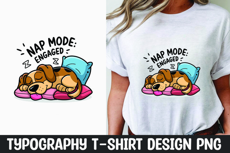 Dog sarcastic quote t-shirt sublimation design example image 1