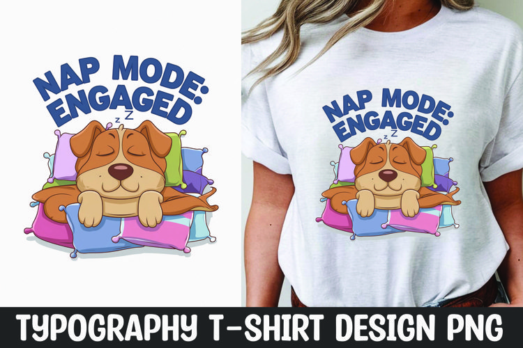Dog sarcastic quote t-shirt sublimation design example image 1