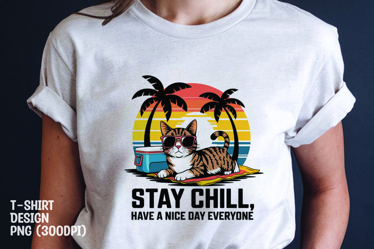 CAT SARCASTIC QUOTE SUBLIMATION T-SHIRT DESIGN