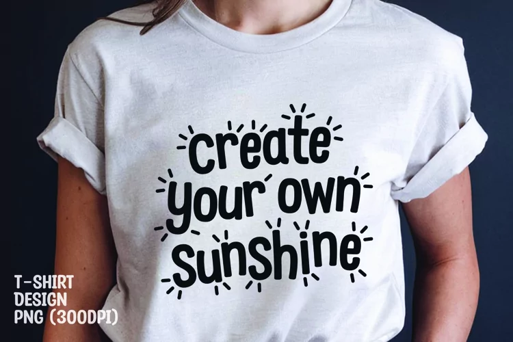 Sunshine quote tshirt sublimation png