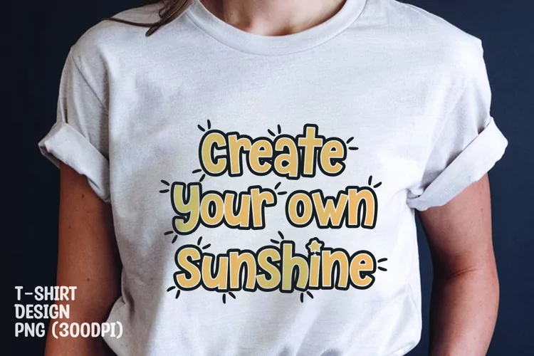 Sunshine quote tshirt sublimation png