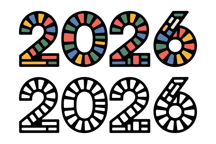 Happy New Year 2026 Celebration Vector