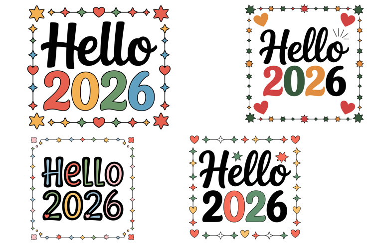 Hello 2026 Celebration Design Set