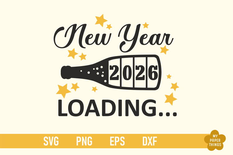 New Year 2026 Loading Svg, 2026 svg, New Year Shirt Png