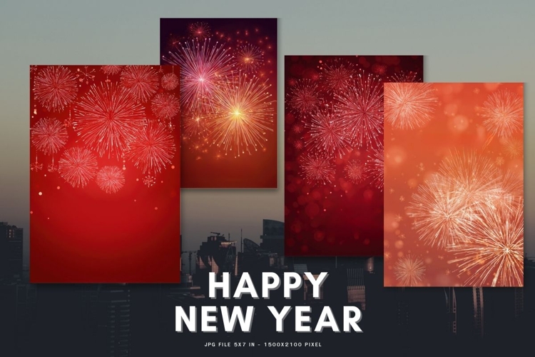 Happy New Year Card Elegant Celebrate Greeting Card_1