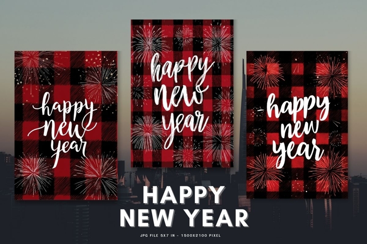 Happy New Year Card Elegant Celebrate Greeting Card_8