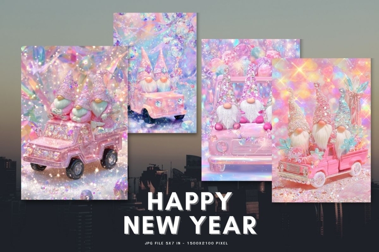 Happy New Year Card Elegant Celebrate Greeting Card_1