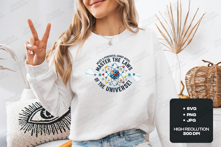 Master The Laws Of The Universe Science Quote Design