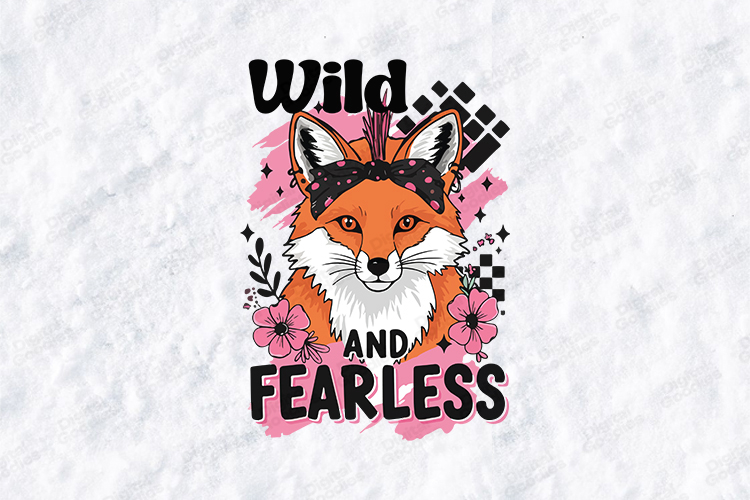 Wild And Fearless Fox Shirt Design