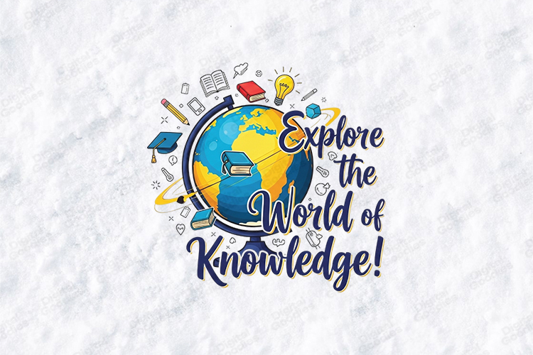 Explore the World of Knowledge SVG - Globe School Cut File