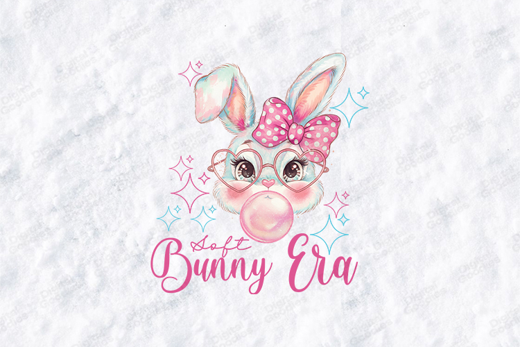 Soft Bunny Era Easter PNG - Coquette Retro Bunny Sublimation