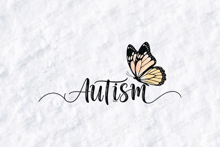 Autism Butterfly SVG - Elegant Awareness Cut File