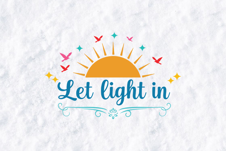 Let Light In SVG - Boho Sun and Birds Summer Quote Exactly