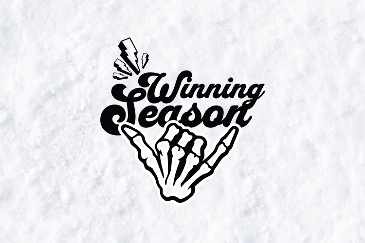 Winning Season SVG Skeleton Shaka Retro Championship Design