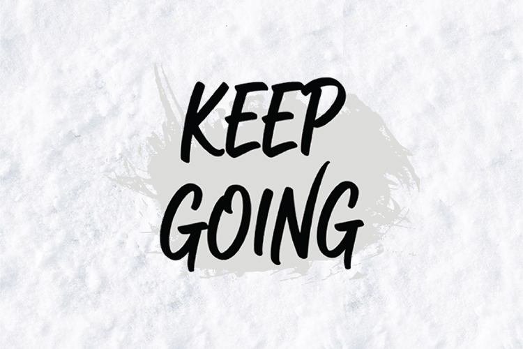 Keep Going SVG - Motivational Hand Drawn Typography Quote