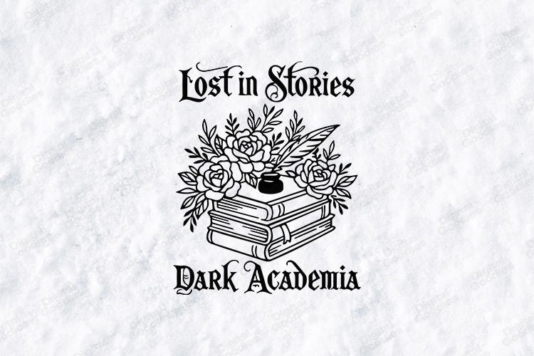 Moonlit Tales Reader SVG - Gothic Celestial Bookish Cut File