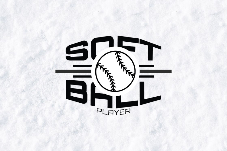 Softball Player SVG | Softball Ball Sports Cut File