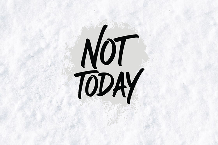 Not Today SVG - Sassy Hand Lettered Brush Script Quote
