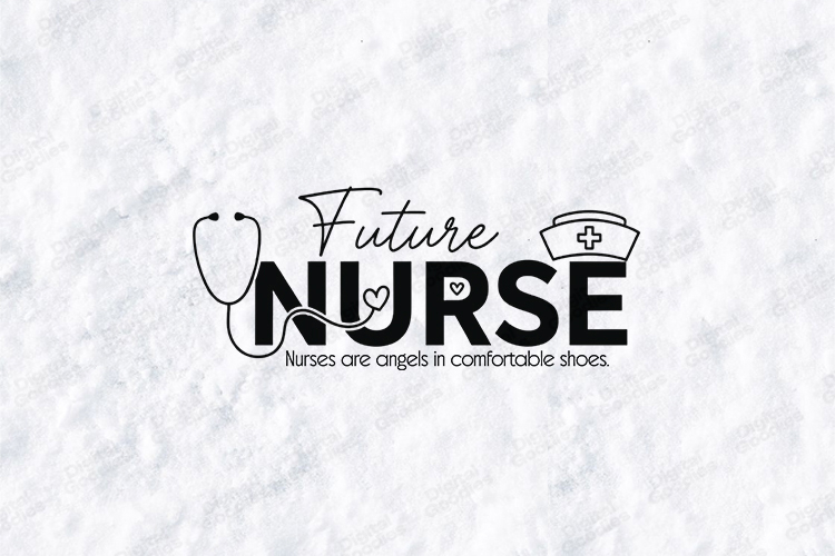 Future Nurse SVG - Medical Stethoscope School Cut File