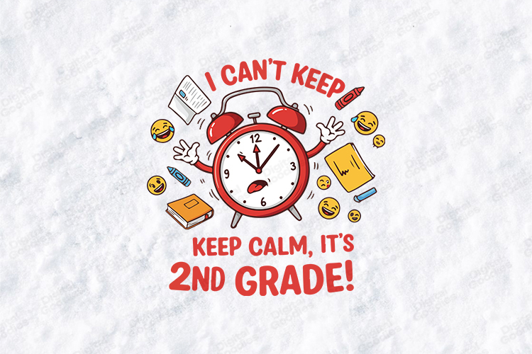 2nd Grade Alarm SVG - Keep Calm Funny Teacher Cut File