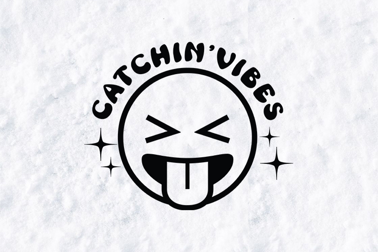 Catchin Vibes Funny Emoji Summer Face Sublimation PNG