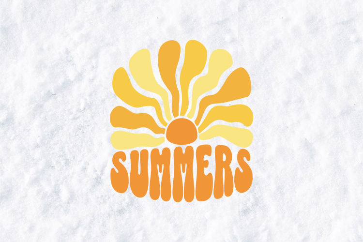 Retro Summers Sunburst SVG - 70s Groovy Aesthetic T-Shirt