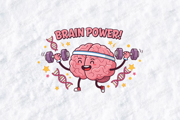 Brain Power SVG - Funny Science Workout Teacher Cut File