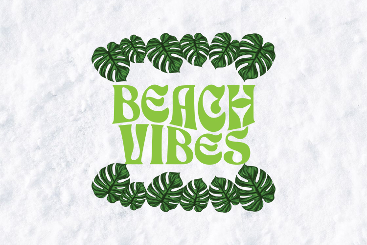 Retro Summer Beach SVG - Hot Days Cool Waves Sunset Graphic