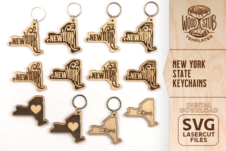 New York SVG, New York keychain, Keychain svg