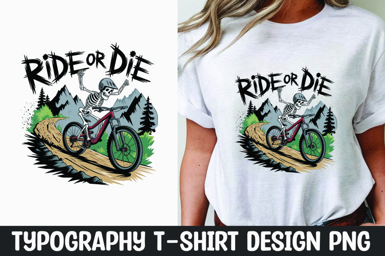 Skeleton typography t-shirt sublimation design