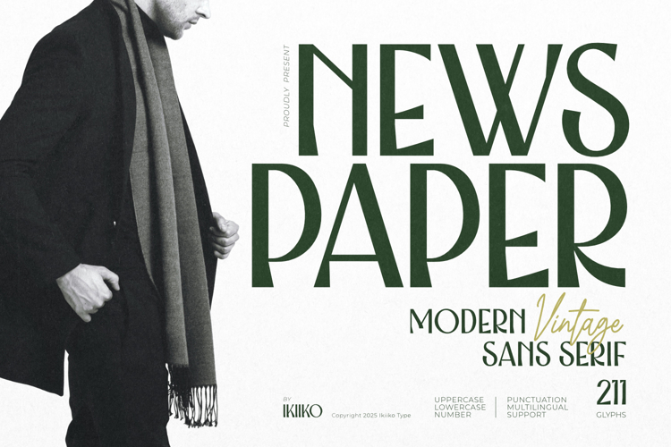 Newspaper - Modern Vintage Sans Serif