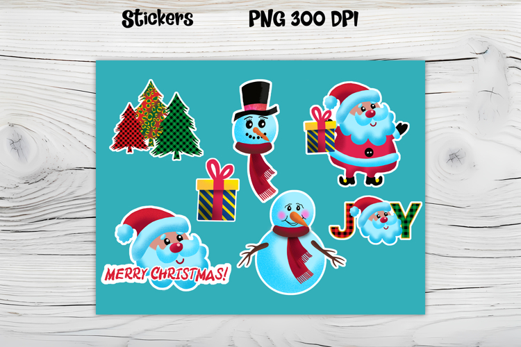 Cute Christmas snowman sticker | Printable winter stickers