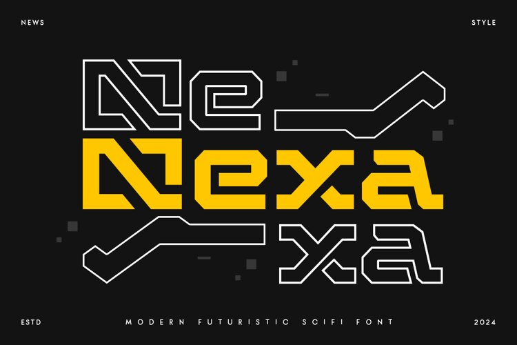 Nexa - Modern Futuristic Scifi Font example image 1