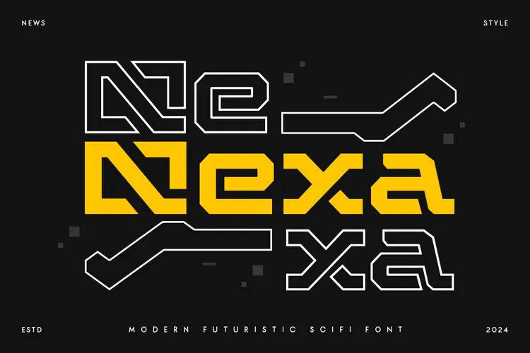 Nexa - Modern Futuristic Scifi Font