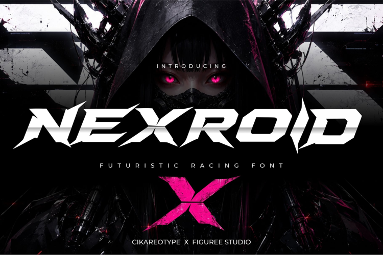 Nexroid | Powerful Futuristic Racing Font