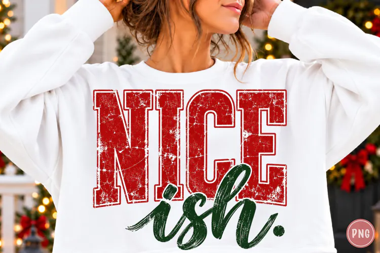 Nice Ish Retro Christmas PNG Design