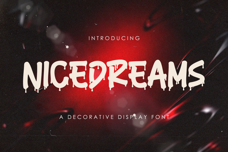 Nicedreams - Drip Decorative Font