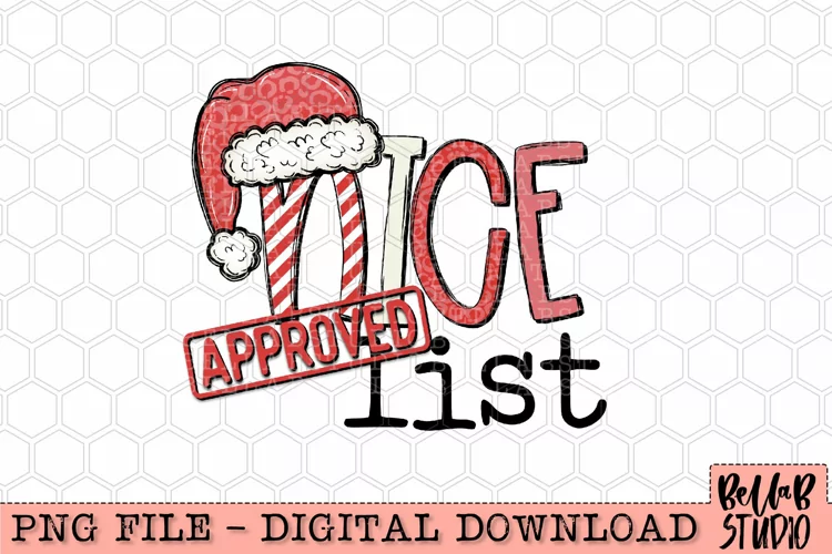 Nice List Approved PNG Design, Christmas PNG Design