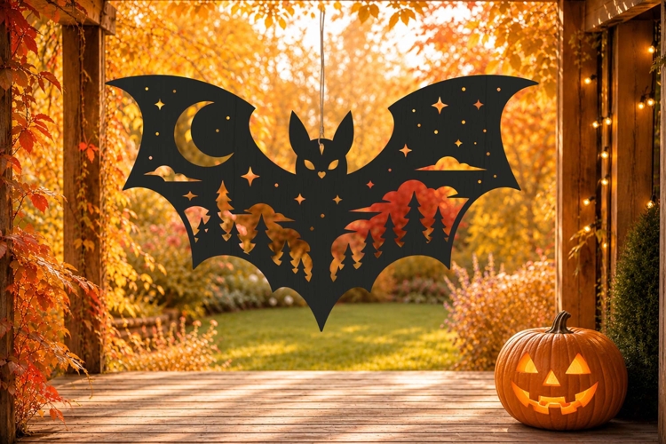 Halloween Window Silhouette Image 13
