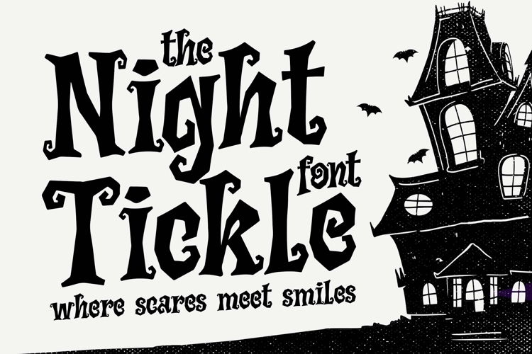 Night Tickle a Horror Playful Font