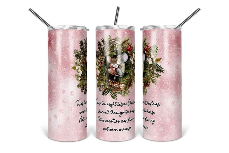 Night Before Christmas Tumbler Design
