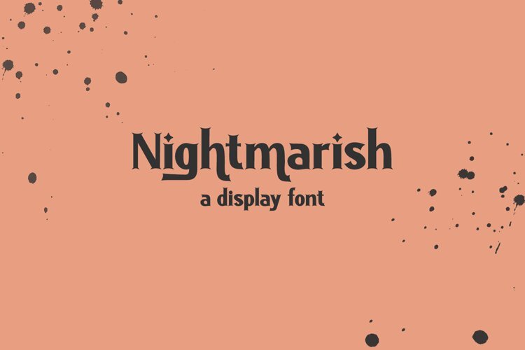 Nightmarish Serif Font example image 1