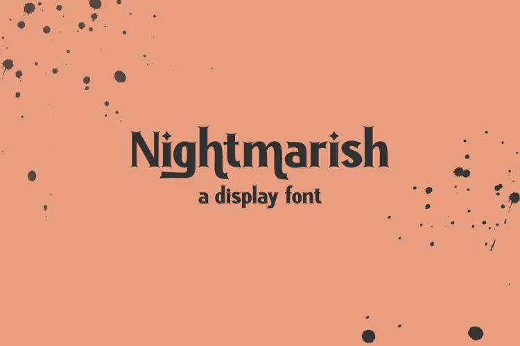 Nightmarish Serif Font