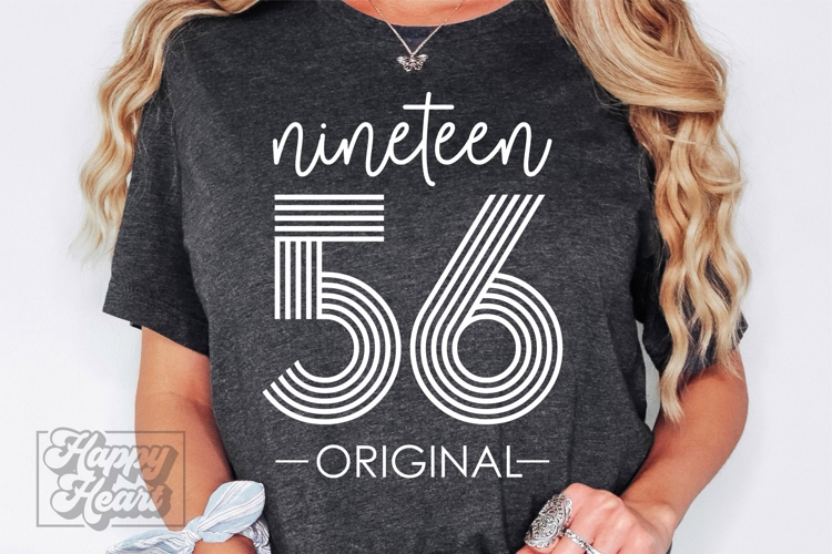 Vintage 1956 Retro SVG PNG - Hello Seventy - 70th Birthday