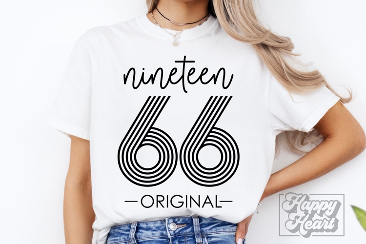 Vintage 1966 Retro SVG - Hello Sixty SVG - 60th Birthday