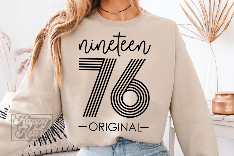 Vintage 1976 Retro SVG - Hello Fifty SVG - 50th Birthday