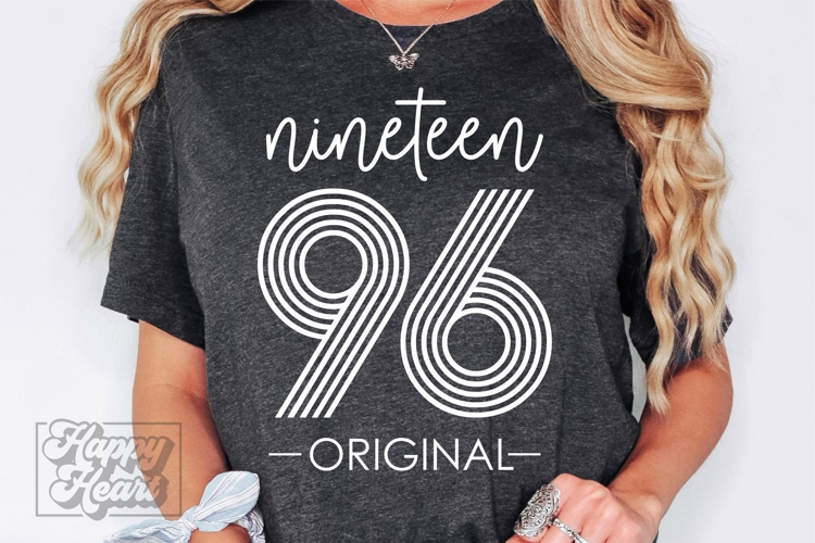 Vintage 1996 Retro SVG - Hello Thirty SVG - 30th Birthday